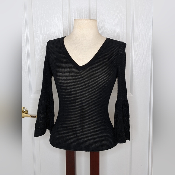 Missoni Tops - Missoni Black Knit Top With Bell Sleeves 6